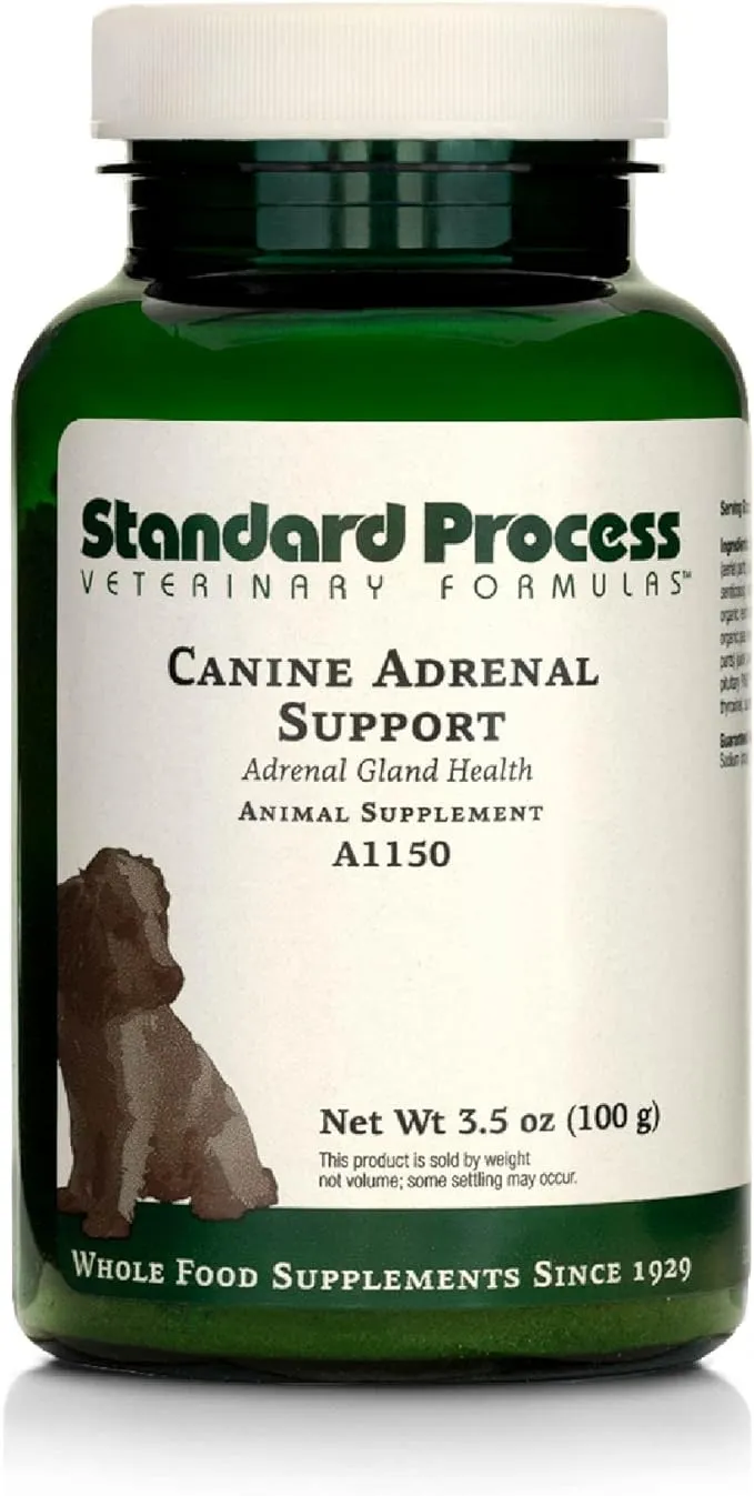 Standard Process - Canine Adrenal Support - Stress Support for Dogs - 100 Grams