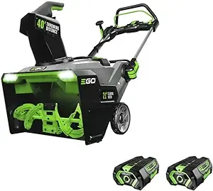 EGO POWER+ Peak Power 56-volt 21-in Single-stage Push Cordless Electric Snow Blower 5 Ah (Battery and Charger Included)