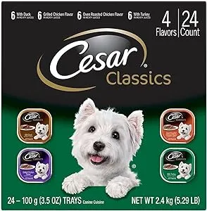 Cesar Soft Classic Loaf in Sauce Poultry Wet Dog Food Variety Pack