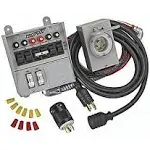 Reliance Controls Corporation 31406CWK 30 Amp 6-circuit Pro/Tran Transfer Switch Kit for Generators (7500 Watts).,Gray