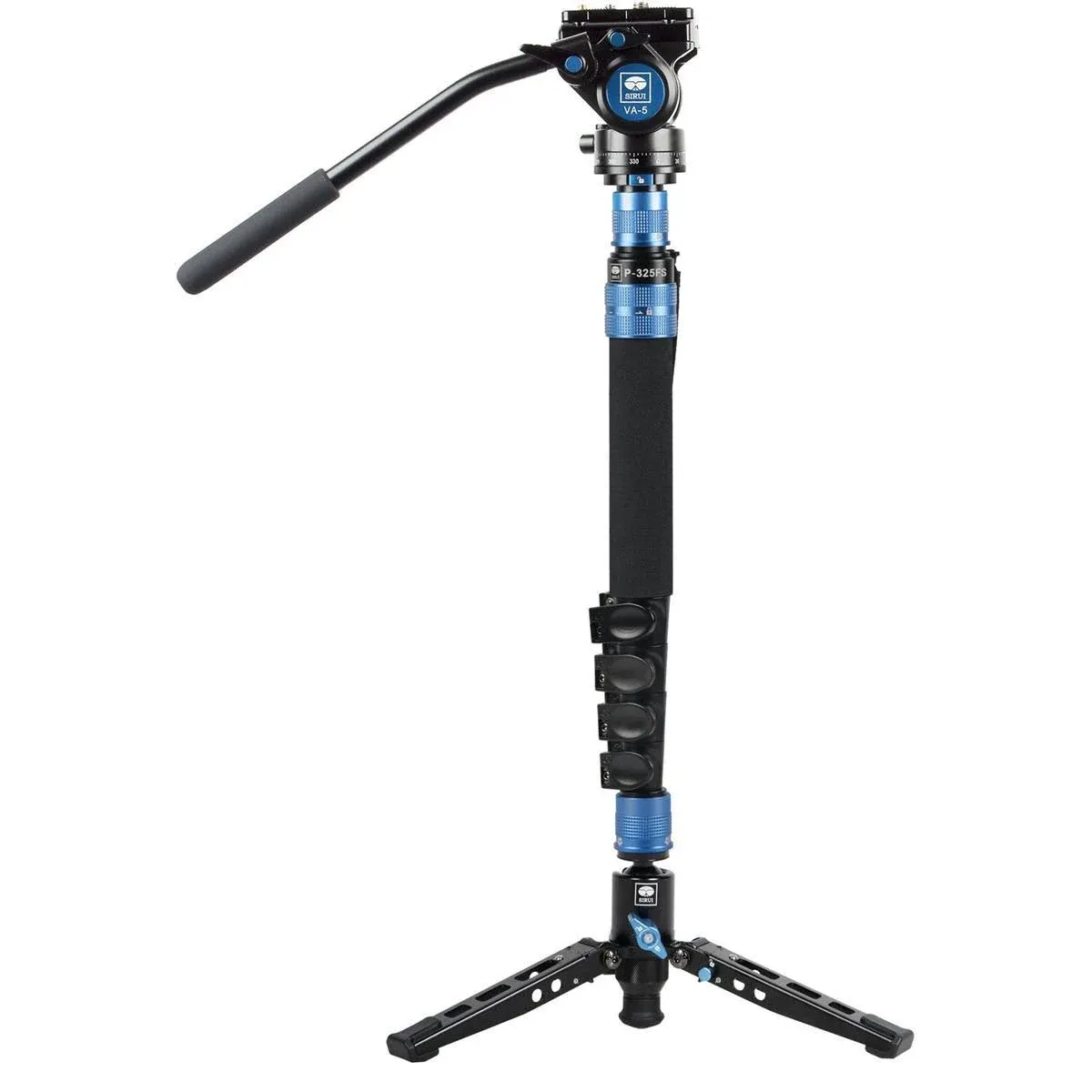 Sirui P-325FS 5-Section Carbon Fiber Monopod with VA-5 Compact Video Head