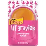 Friskies Lil' Gravies Savory Salmon Flavor Cat Food Complement, 1.55-oz, Case of 16