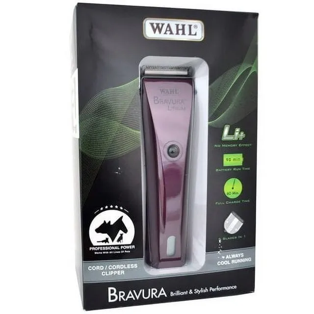 Wahl Professional Animal Bravura Pet, Dog, Cat, and Horse Corded / Cordless ...