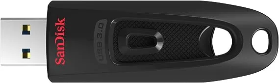 SanDisk 128GB Ultra USB 3.0 Flash Drive - SDCZ48-128G-GAM46, Black