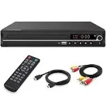 DVD Player,Foramor HDMI DVD Player for Smart TV Support 1080p Full HD with HDMI Cable Remote Control USB Input Region Free Home DVD Players