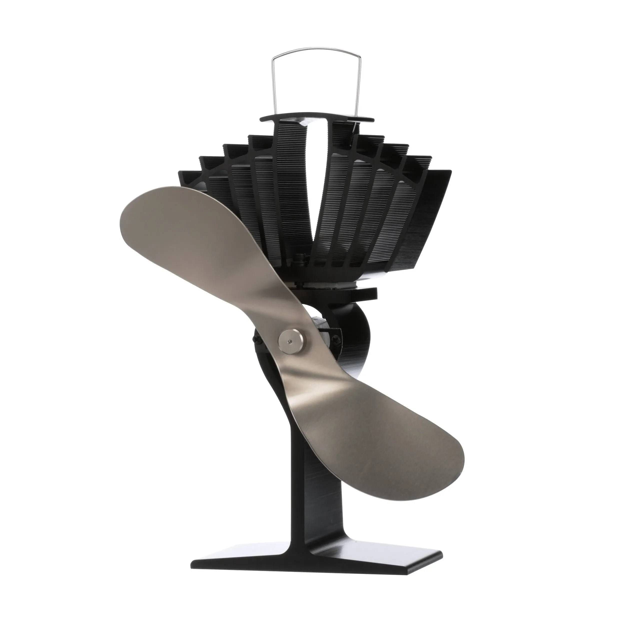 Ecofan 812AMKBX Heat Powered Stove Fan, Black W/ NICKEL BLADE