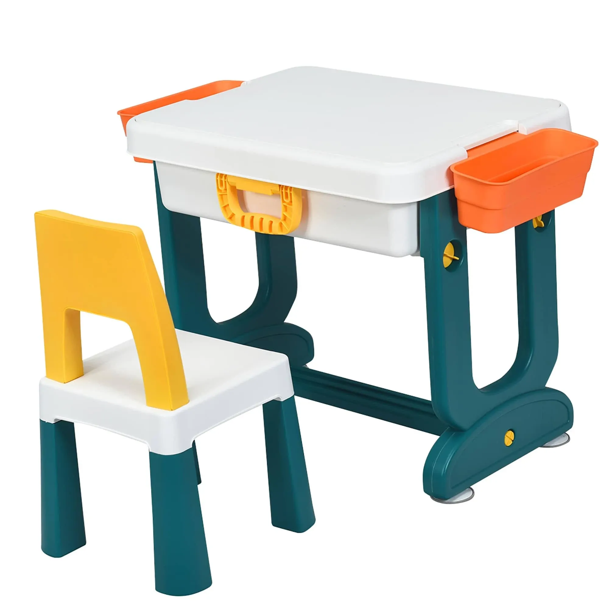 5 in 1 Kids Multi Activity Table and Chair Set Building Multi