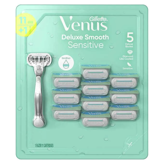 Gillette Venus Deluxe Smooth Razor, 11-count