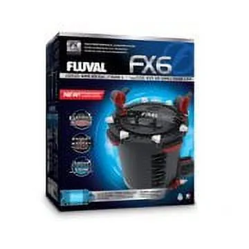 Fluval FX6 高性能水族箱过滤器，适用于容量高达 400 加仑的水族箱的罐式过滤器。