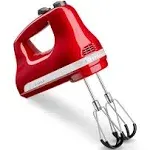 KitchenAid 6 Speed Hand Mixer with Flex Edge Beaters - Empire Red