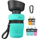 lesotc Pet Foldable Leakproof Dog Water Bottle Blue