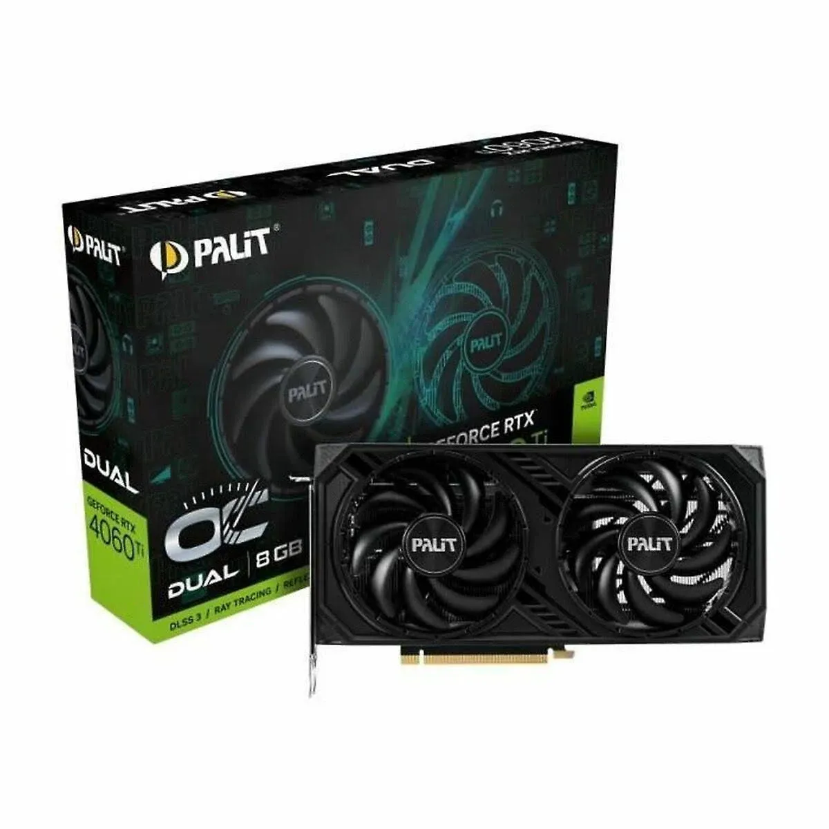 Palit GeForce RTX 4060 Ti Dual OC GDDR6 Dual Fan Graphics Card - 8GB