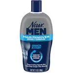 Nair Men Hair Remover Body Cream, Body Hair Remover for Men, 13 Oz Bottle