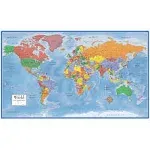 24x36 World Classic Wall Map Poster Paper Folded