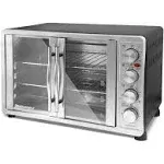 Elite Gourmet Double Door Oven with Rotisserie and Convection