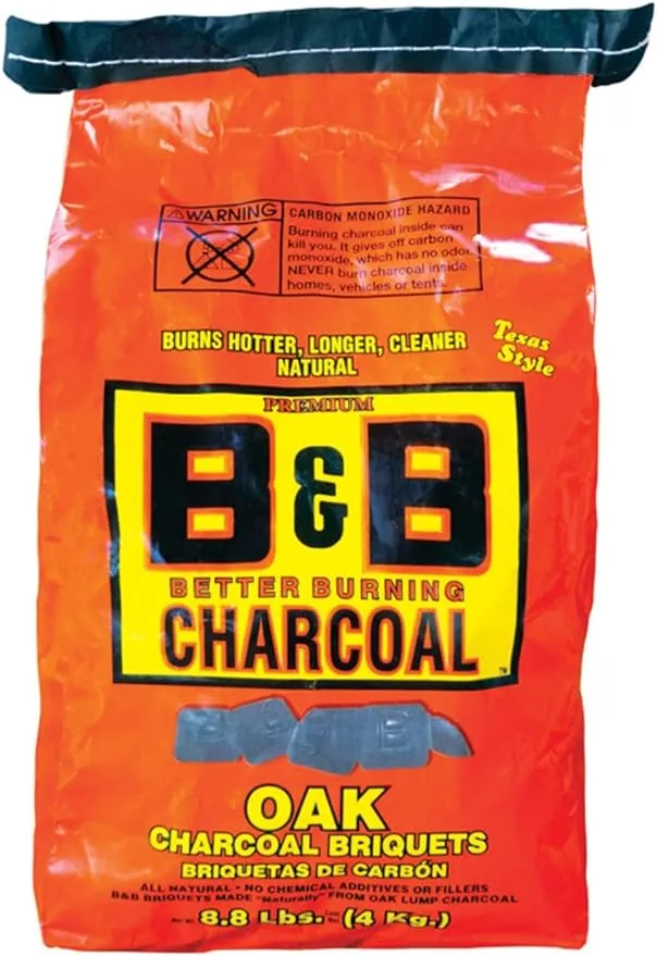 B&B Charcoal All Natural Oak Charcoal Briquettes