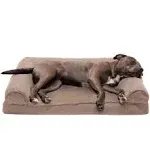 FurHaven Orthopedic Plush Suede Sofa Dog Bed