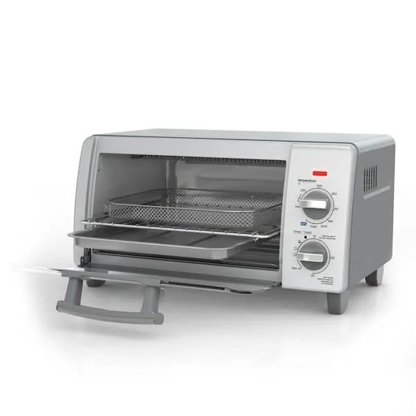 4-Slice Gray Toaster Oven