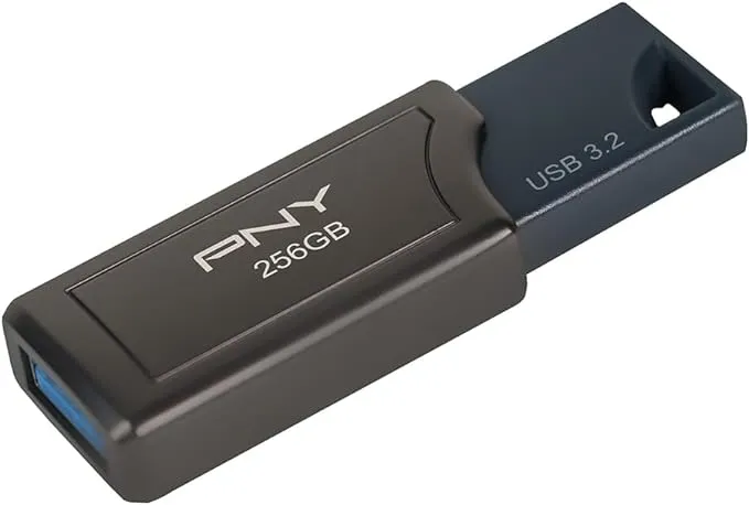 PNY 256GB PRO Elite V2 USB 3.2 Gen 2 Flash Drive (Gunmetal)