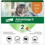 Advantage II Flea Spot Treatment for Cats, 5-9 lbs, & Ferrets