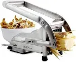 POP AirFry Mate, Commercial Grade Stainless Steel French Fry Cutter, Vegetable and Potato Slicer, 2 Blade Sizes, Non-Slip Suction Base, Perfect for Air Fryer (Not for Sweet Potatoes)