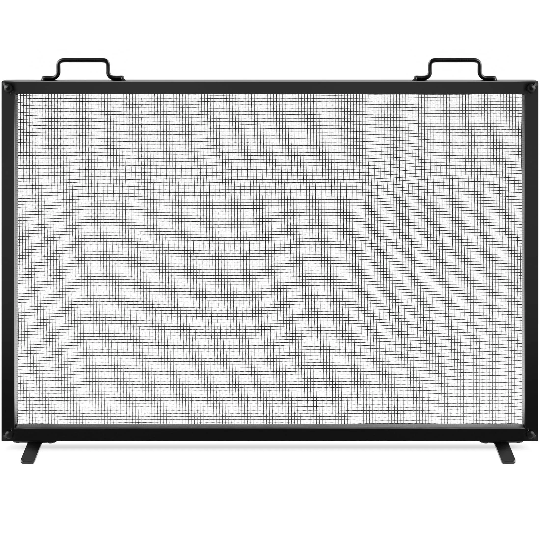 38x27in Single Panel Fireplace Screen Handcrafted Steel ...