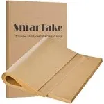 SMARTAKE 200 Pcs Parchment Paper Baking Sheets, 12x16 Inches Non-Stick Precut Baking Parchment, for Baking Grilling Air Fryer Steaming Bread Cup Cake Cookie and More (Unbleached)