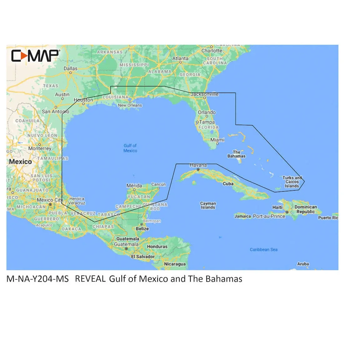 C-MAP Reveal Coastal Gulf of Mexico and Bahamas