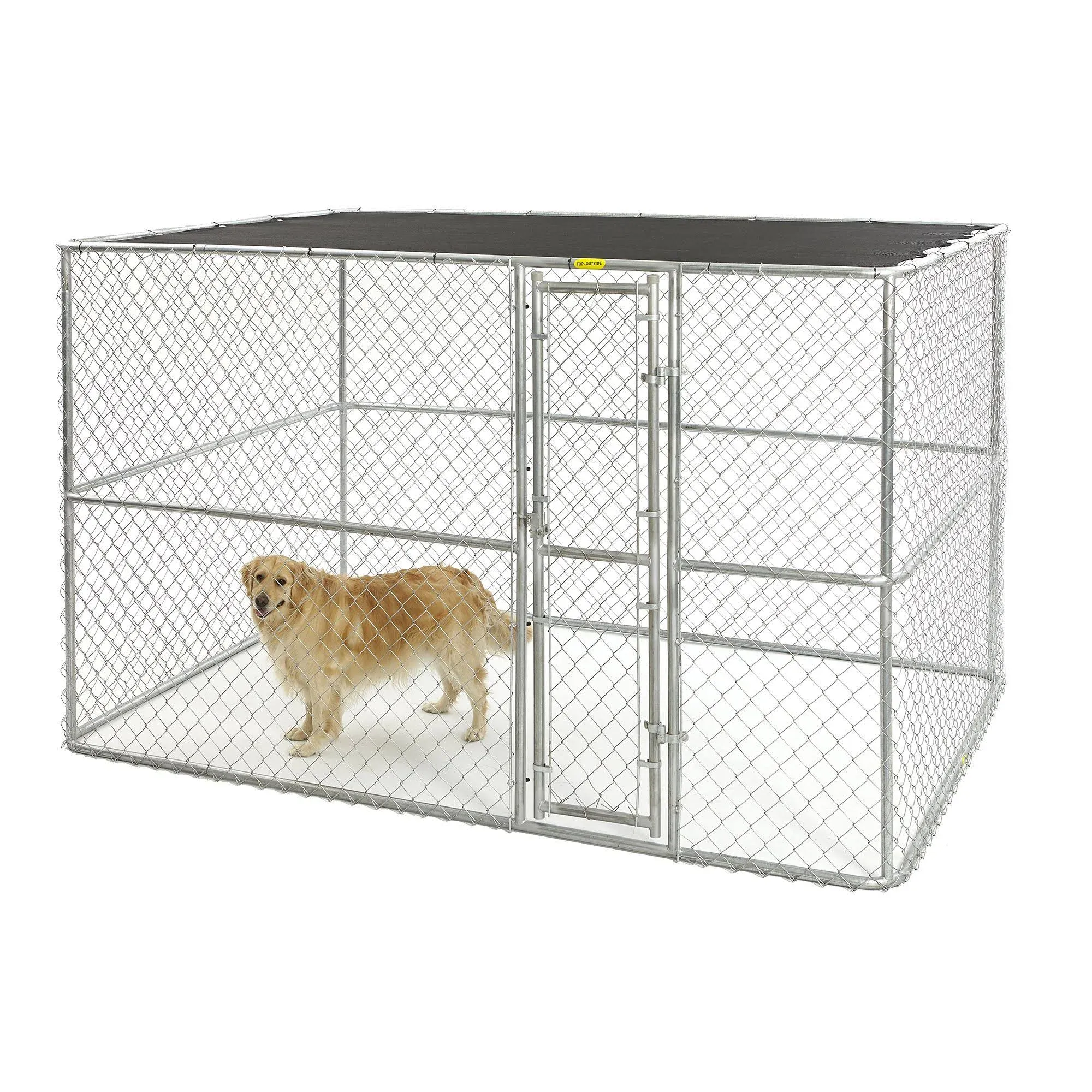 Midwest Chain Link Portable Dog Kennel 120" x 72" x 72"