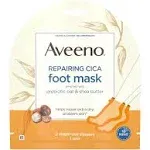 Aveeno Repairing Cica Foot Mask with Prebiotic Oat and Shea - 1 Pack