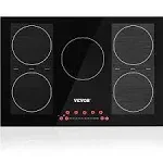 VEVOR Built-in Induction Electric Stove Top 30 inch,5 Burners Electric Cooktop,9 Power Levels & Sensor Touch Control,Easy to Clean Ceramic Glass