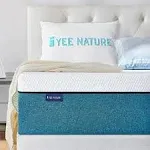 Iyee Nature Queen Mattress 10 Inch Cooling-Gel Memory Foam Mattress Bed in a Box