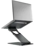 Nulaxy Laptop Stand for Desk, Ergonomic Sit to Stand Laptop Holder Convertor, Adjustable Height from 1.2" to 20", Supports up to 22lbs, Compatible with All Laptops Computer Tablets 10-17"