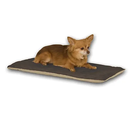 Pet Products Thermo-Pet Mat Reversible Heated Pet Bed Mocha 14 X 28 Inches