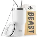 Greens Steel Beast Tumbler with Lid, 2 Straws, Brush & Gift Box