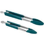 Rachael Ray Lil' Huggers 2-Piece Tongs Set - Marine Blue