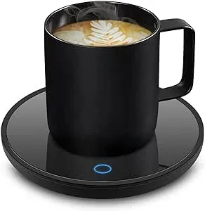 Coffee Mug Warmer, Smart Coffee Warmer Candle Warmer with Auto Shut Off for Office Desk, Cup Warmer with 2 Temperature, Electric Beverage Drink Warmer for Heating Coffee, Milk, Tea and Hot Chocolate