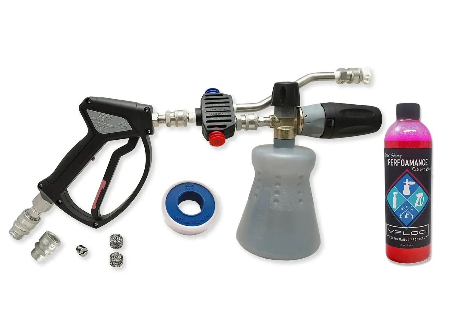 MTM Hydro PF22.2 Foam Cannon Kit, Pressure Washer Car Wash Sprayer Gun, High ...