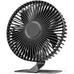 SLENPET 6 inch USB Desk Fan, 4 Speeds, Ultra-Quiet, 90° Adjustment for Better Cooling, Portable Mini Powerful Desktop Table Fan, Small Personal Fan