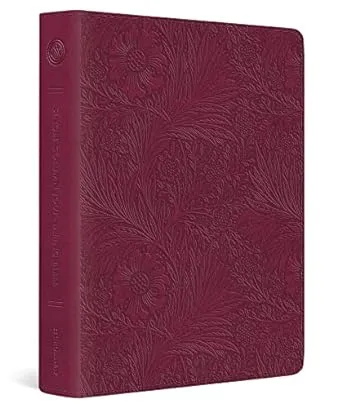 ESV Single Column Journaling Bible: Esv Single Column Journaling Bible Trutone, Raspberry, Floral Design