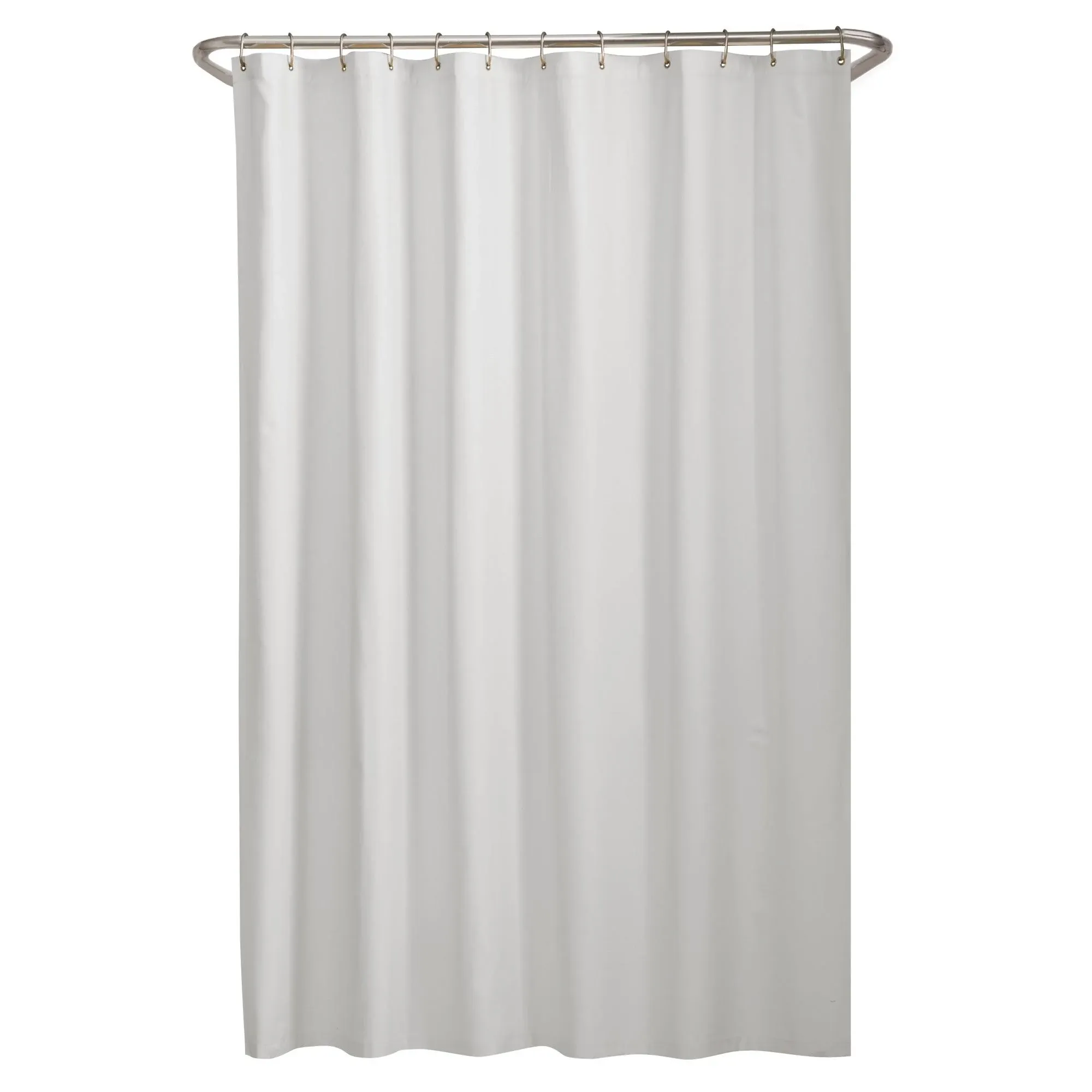 Microfiber Shower Curtain Liner White