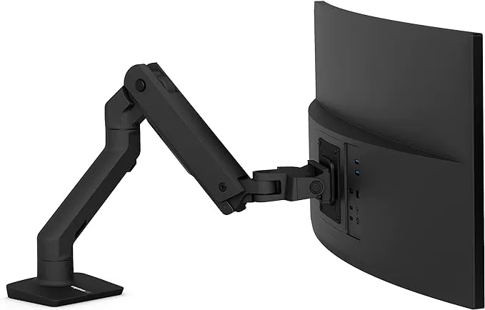 Ergotron HX Desk Mount Monitor Arm Matte Black