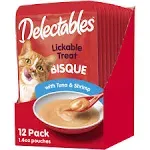 Hartz Delectables Tuna & Shrimp Lickable Cat Treat, 1.4-oz, 12 ct