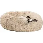 Best Friends by Sheri Donut Shag Dog Bed - 23"x23" - Taupe