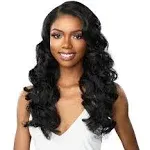 Sensationnel Human Hair Blend HD Lace Front Wig Butta Lace Loose Deep 24" (BALAYAGEGOLD)