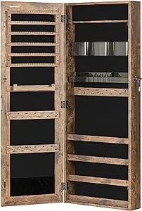 SONGMICS Mirror Jewelry Cabinet Armoire