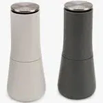 Joseph Joseph Milltop Salt &amp; Pepper Mills, No Spill Grinder Set, Easy to Refill