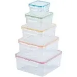 LocknLock Food Storage Container Set, 10 Piece, Clear