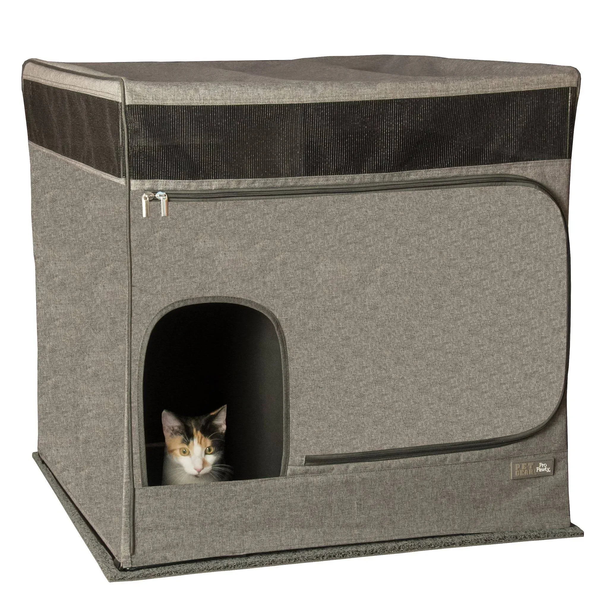 Pet Gear Inc. Pro Pawty Litter Box for Cats Soft Charcoal PG4625SCC