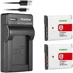 Kastar Battery X2 + Slim USB Charger for Sony NP-BG1 NP-FG1 Battery Sony Cybershot DSC-HX5V, DSC-HX9V, DSC-W30, DSC-W35, DSC-W50, DSC-W55, DSC-W70, DSC-W80, DSC-W290, DSC-H10, H20, H50, H55, H70, H90